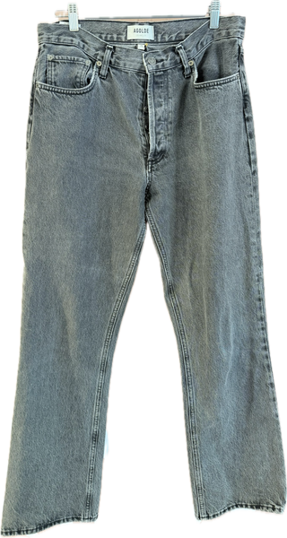 Agolde Black relaxed boot jean