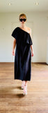 Seed Black Ruffle One Shoulder