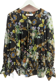Coop Black Floral Blouse