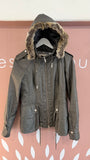 Karen Millen Grey Waxed Jacket