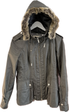 Karen Millen Grey Waxed Jacket