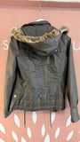 Karen Millen Grey Waxed Jacket