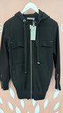 Mint Velvet Black Zip Up