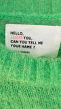 Leon and Harper Lime Knit