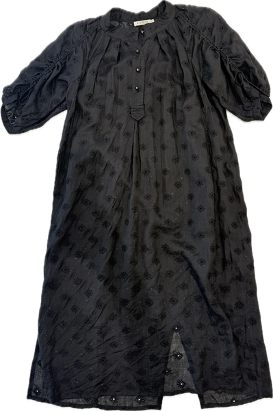 Lania Black Dress Broderie