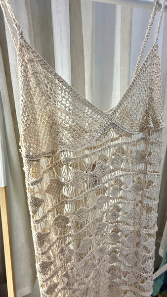 Crochet Beach Dress Ecru