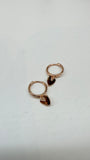 NEW LaLume Rose Gold Heart Earrings