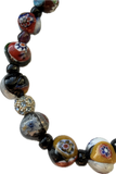 Murano style Millifliore glass bead
