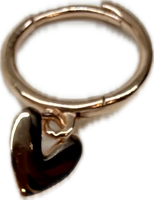 NEW LaLume Rose Gold Heart Earrings