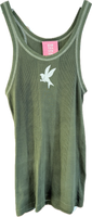 One Teaspoon Olive Tank Top
