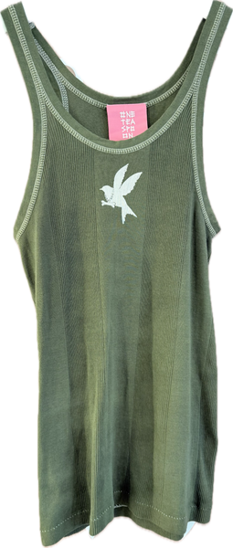 One Teaspoon Olive Tank Top