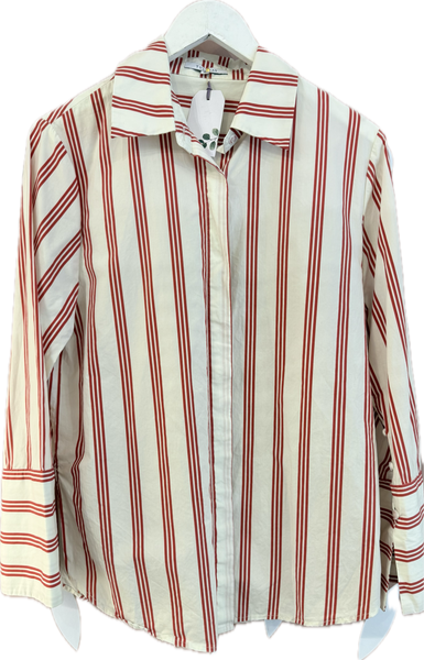 Tuesday Red Cream Stripe Shirt