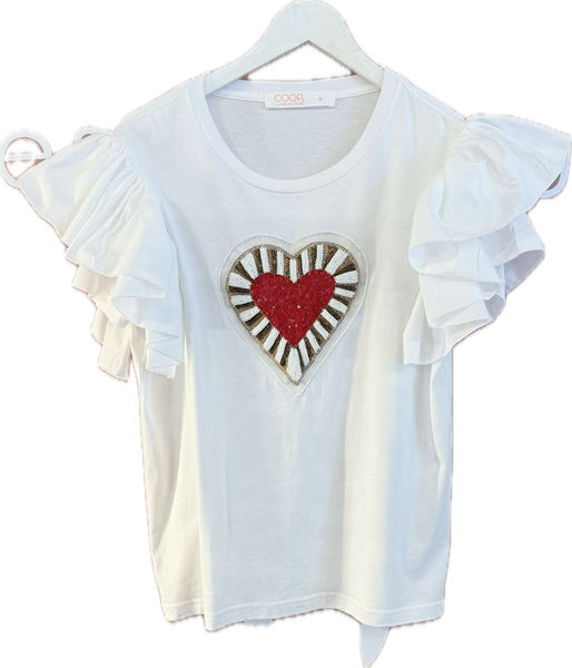 Coop Tee Beaded Heart