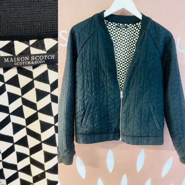 Quilted Padded Bomber Maison Scotch