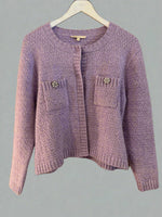 Maje Lilac Lurex Cardigan