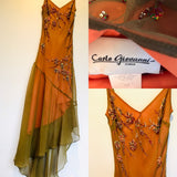 Carlo Giovanni Olive Sequin Size 8